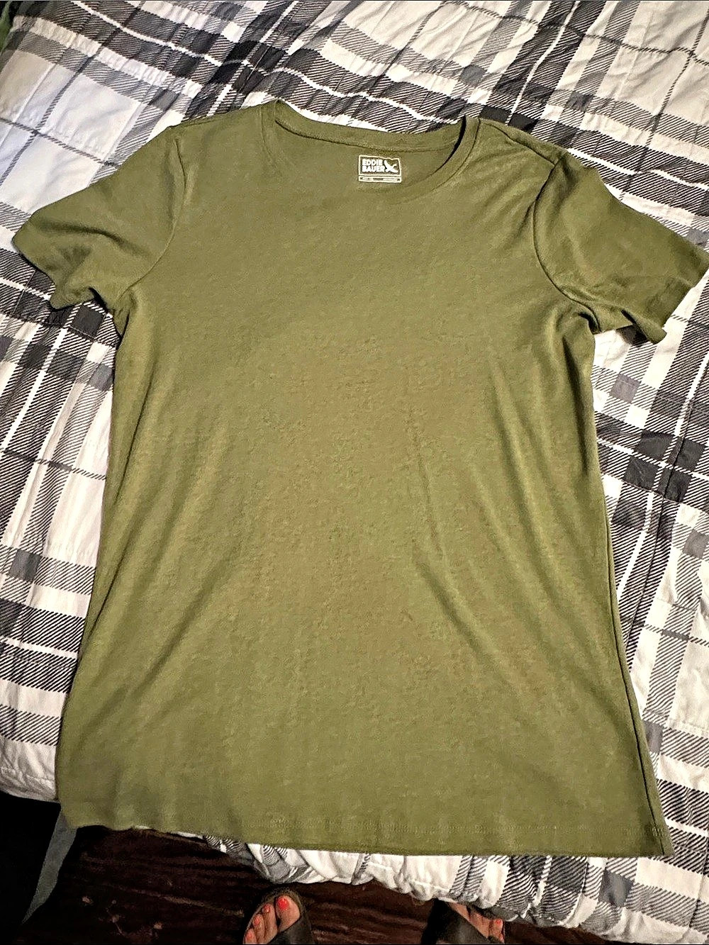 Eddie Bauer women's Short Sleeve Tee Green XL Like New